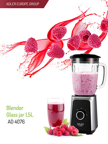 Adler AD 4076 Blender - Glass jar 1,5L