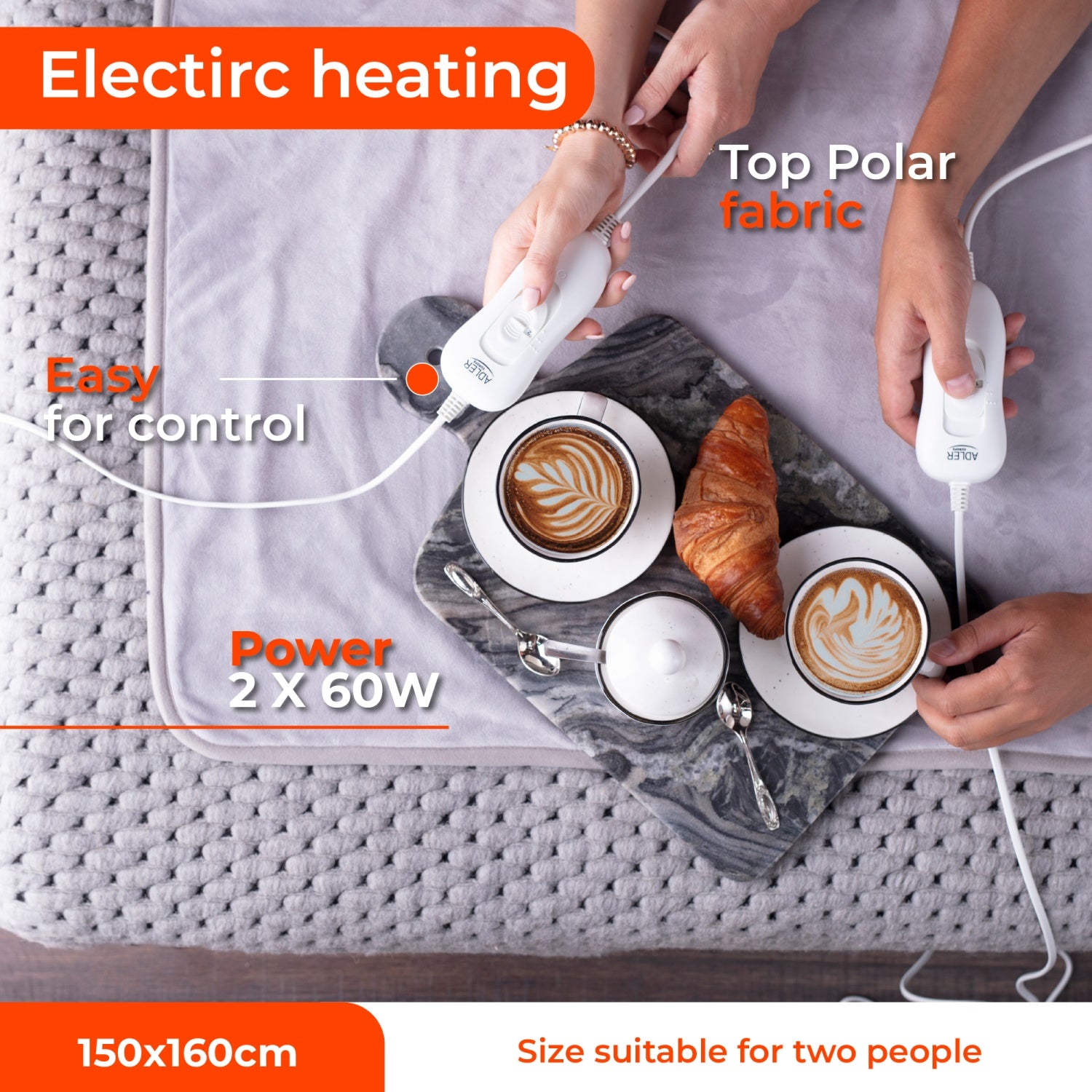 Adler AD 7426 Electirc heating under-blanket (2)