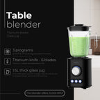 Camry CR 4088 Table blender - titanium blades - 1.5L glass jug