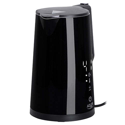 Adler AD 1345 black Electric kettle with LED display & temperature regulation 1,7L STRIX