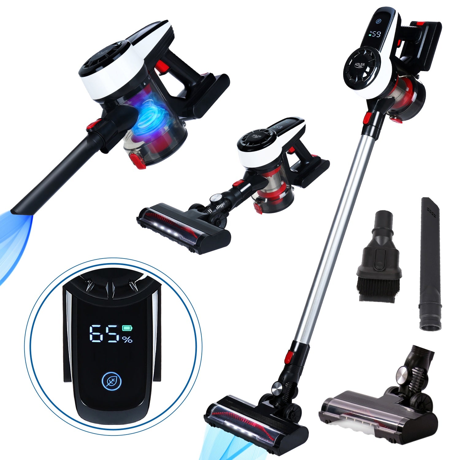 Adler AD 7048 Bagless vacuum cleaner with brushless motor technology